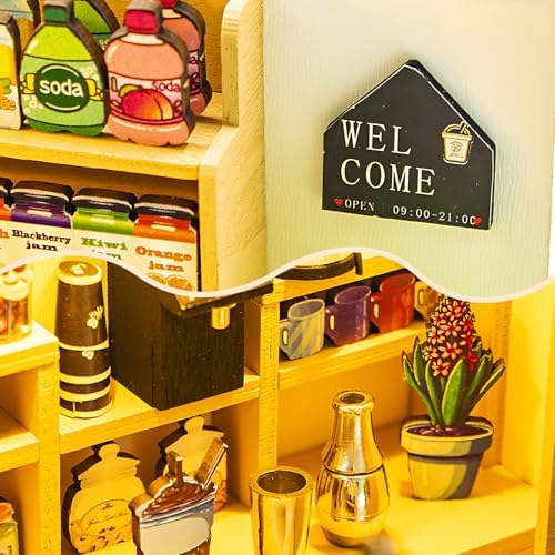 DIY Miniature House Kit, Mini House Building kit for Adults, Tea House - Image 5