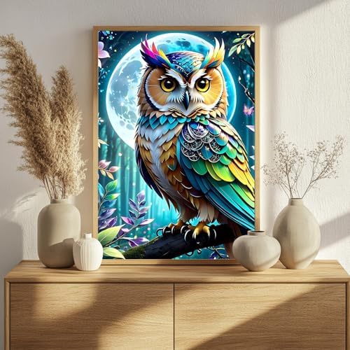 Owl Paint by Numbers Kit for Adults, 16x20 inch - Image 2