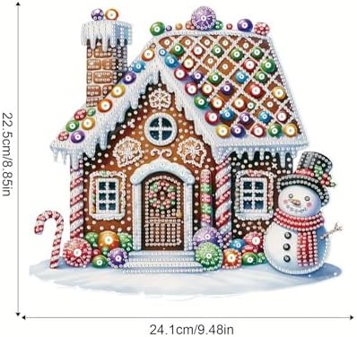 5D DIY Diamond Painting Pendant kit, Candy House Special Handmade Diamond Pendant, Suitable for Home, Window Decoration, Christmas Birthday Creative Gift Preferred - Image 2
