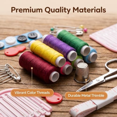 Embroidery Sewing Kit with Stitch Book,76Pcs Supplies for Adult Beginners - Image 6