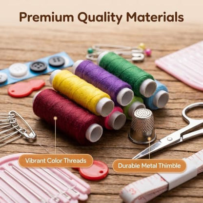 Embroidery Sewing Kit with Stitch Book,76Pcs Supplies for Adult Beginners - Image 6