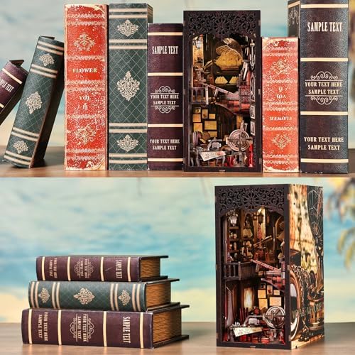 TOYQI Book Nook Kit for Adult, DIY Miniature Dollhouse Kit, Sailboat Models - Image 6