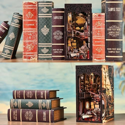 TOYQI Book Nook Kit for Adult, DIY Miniature Dollhouse Kit, Sailboat Models - Image 6