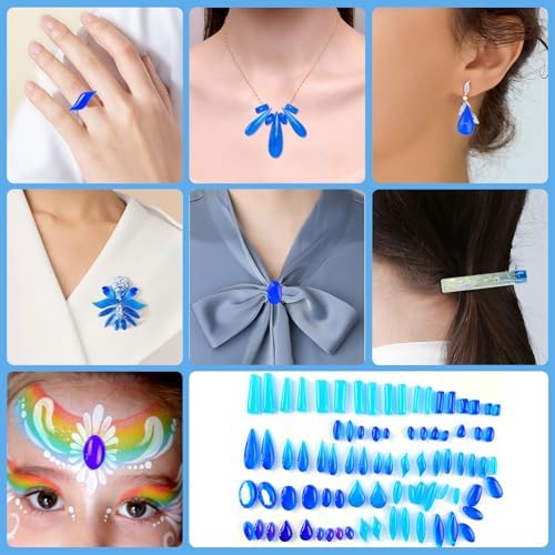 Resin Earring Molds, 41 Paired Shapes Stud Earring Silicone Molds - Image 4
