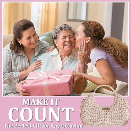 BEUNITONE Crochet Bag Kit for Adults Crochet Bag with Step-by-Step Video Tutorials Crochet Kit for Beginners Complete Crochet Supplies to Make a Tote Bag DIY Crochet Handbags for Crocheting Lovers - Image 5