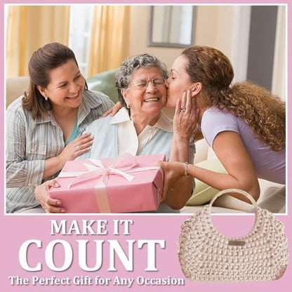 BEUNITONE Crochet Bag Kit for Adults Crochet Bag with Step-by-Step Video Tutorials Crochet Kit for Beginners Complete Crochet Supplies to Make a Tote Bag DIY Crochet Handbags for Crocheting Lovers - Image 5