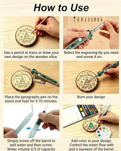 BIAJIYA 100Pc Wood Burning Kit for Adults, Beginners Woodburning Kit - Image 3