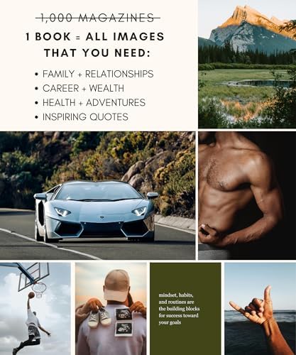 Lamare Vision Board Book for Men - 1000+ Images & Vision Board Supplies - Image 5