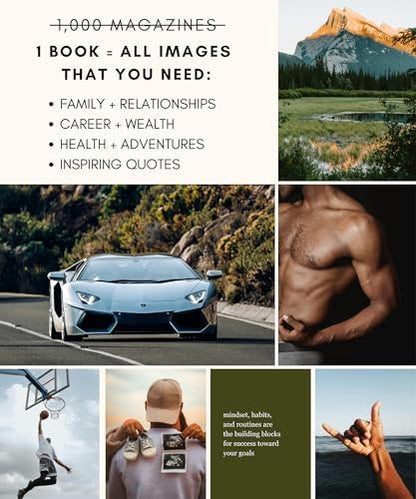 Lamare Vision Board Book for Men - 1000+ Images & Vision Board Supplies - Image 5