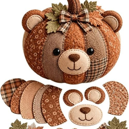 DIY Animal Pumpkin Sewing Kit, 12 Woodland Crafts for Adults (Bear) by Unknown
