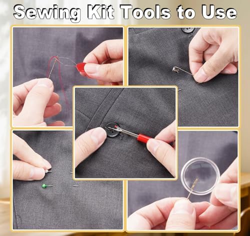 StiVerse 189 Pcs Sewing Kit for Adults, Beginners, 43 Color - Image 6