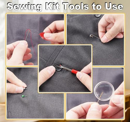 StiVerse 189 Pcs Sewing Kit for Adults, Beginners, 43 Color - Image 6