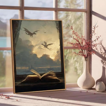 Gothic Book Paint by Numbers Kit for Adults Framed Canvas, Frameworkless - Image 2