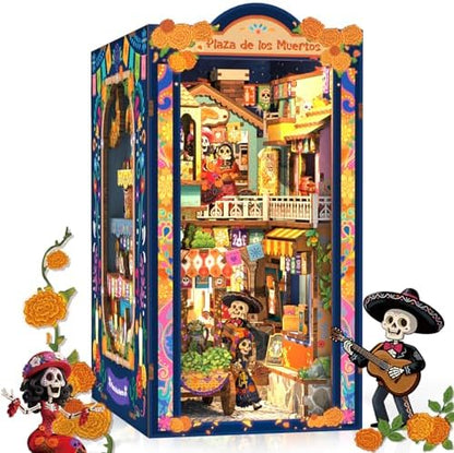 CUTEBEE Book Nook Kit - DIY Miniature House 3D Wooden Puzzle for Adults by CUTEBEE