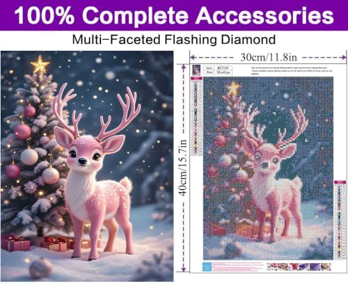 Christmas Diamond Art Kits for Adults, Diamond Art Painting Kits for Adults - Image 4