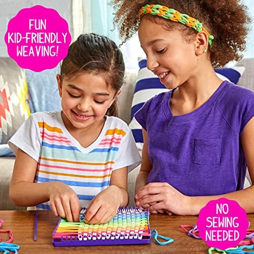 Made By Me Weaving Loom Arts and Crafts Kit, Ultimate Set, 378 Craft Loops - Image 3