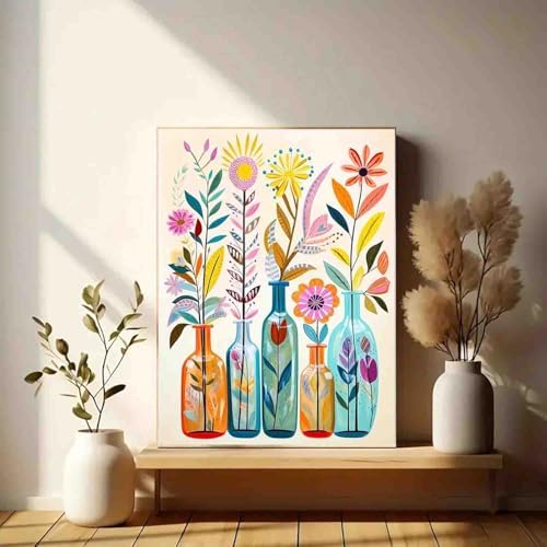DYAIANGMU Flower Stamped Cross Stitch Kit for Adults 15.7x11.8 inches - Image 4