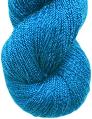 Lotus Yarns Swan Lake Lace Weight 50% Cashmere 40% Fine Wool 10% Angora Blended Hand Knitting Yarns for Comfortable Baby and Adult Clothing for Fashion Garment Baby Clothe (23-Dark Blue) by LotusYarns