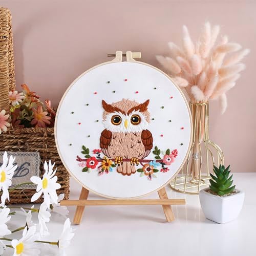 Louise Maelys Cute Owl Embroidery Kit for Beginners Animal DIY - Image 6