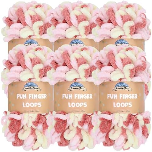 JubileeYarn Fun Finger Loops Yarn - Athena - 6 Skeins by BambooMN