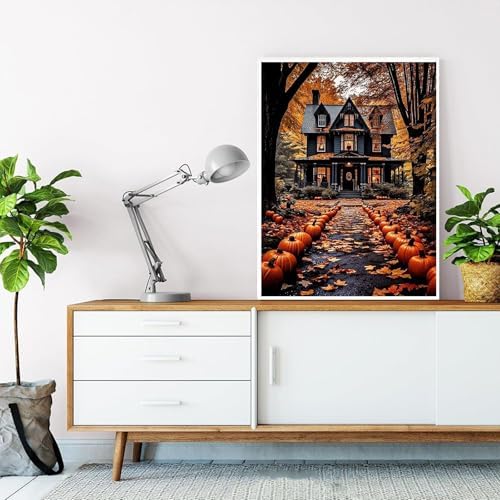 Landscape Paint by Number for Adults, Halloween Paint by Numbers for Adults - Image 4