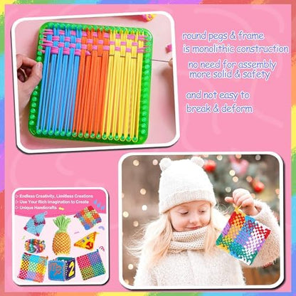 REENLIV Upgraded Weaving Loom Kit Toys for Kids & Adults, DIY Arts & Crafts - Image 2