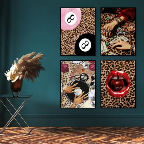 AIBOERL 4 Pack Paint by Numbers Kit for Adults Beginner,Leopard,12X16In - Image 4