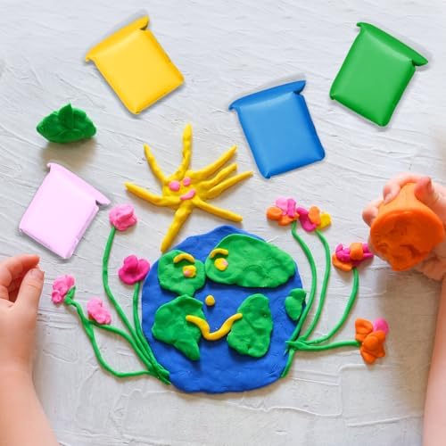 384 Pack Air Dry Clay in 48 Colors, Molding Clay Kit for Kids with Sculpting Tools and Extra 200 Ziplock Bags, Arts and Crafts DlY Kit for Boys and Girls - Image 2