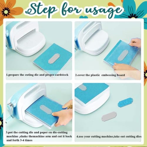 Journal Pocket Cards Cutting Die 8 Styles Scrapbooking Stencils with 50pcs 10 Styles Flower Lace Scrapbook Paper Pads & Tweezers, All-in-One Craft Kit for DIY Birthday Wedding Greeting Card - Image 7