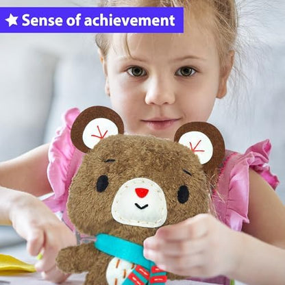 KRAFUN Teddy Bear Sewing Kit for Kids Ages 8-12 - No Scissors - Image 4