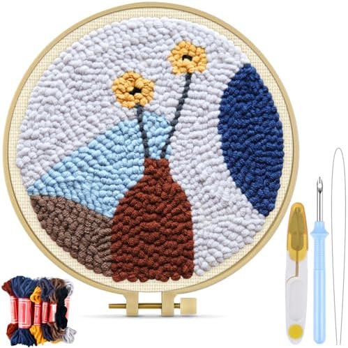 TINDTOP Punch Needle Kits, Punch Embroidery Kits for Adults by TINDTOP