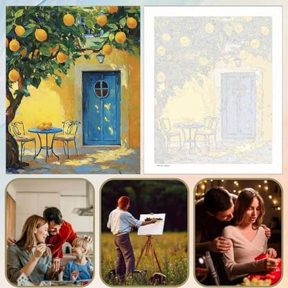 5DDIYART Lemon Fruit Paint by Numbers for Adults Beginner, Paint by Number Kits on Canvas Without Framed,Paint by Easy Acrylic Painting Home Wall Decor 16x20inch - Image 6