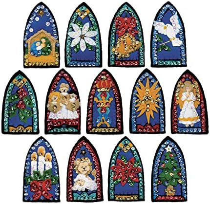 Stained Glass Felt Ornament Kit - Set/13 by Design+Works+Crafts