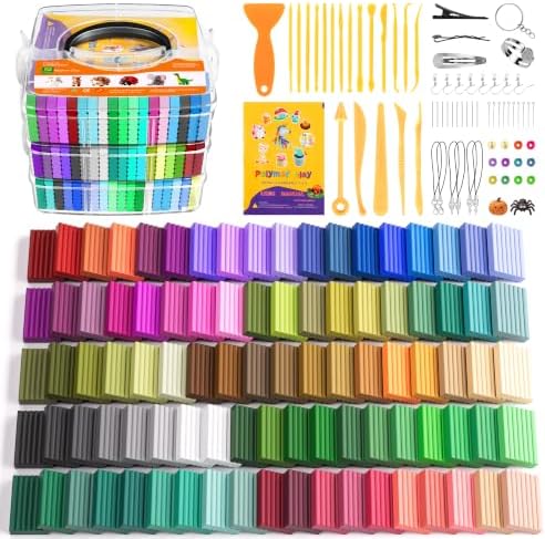 Artpar 92 Colors Polymer Clay Kits,Oven Bake Modeling Clay with Tools by ARTPARencourageKidsexplorationartandcrafts