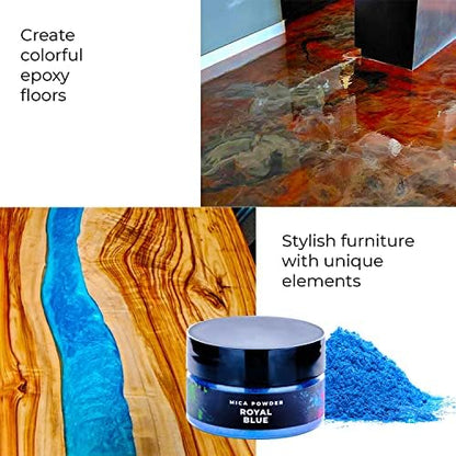 Mica Powder for Resin Coloring - 24 Colors Jars Pigment Powder for Nails - Image 5