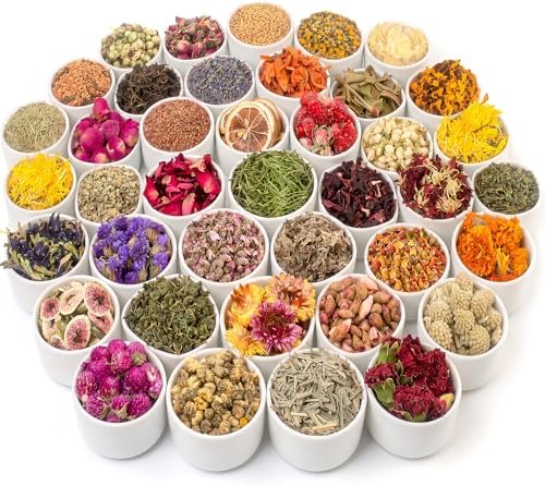 [Latest] 40 Pack Dried Flowers for Candle Making, 100% Natural by Unknown