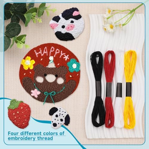 Mayboos 15 Pcs Punch Needle Kit, 8 Sizes Embroidery Punch Needle - Image 4