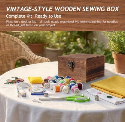 MKNZOME Sewing Box with Supplies Kit for Women, Complete Accessories - Image 7