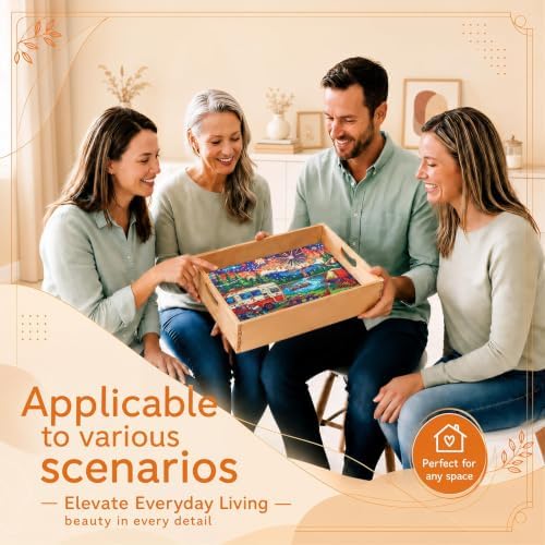 DOTSOS Diamond Painting Kits for Adults Wooden Serving Trays with Handles - Image 6
