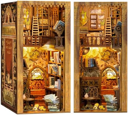 CUTEBEE Book Nook Kit DIY Miniature House Dollhouse for Adults by CUTEBEE