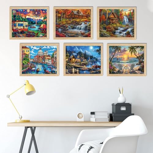 DOTSOPS 6 Pcs Landscape City Diamond Painting Kits Art Adults Painting Kits - Image 4