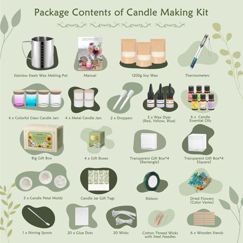 ZEROMX Candle Making Kit for Adults Beginners Full Set DIY Candle Supplies - Image 2