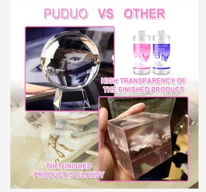 Puduo Epoxy Resin Clear Kit 64 OZ - Image 4