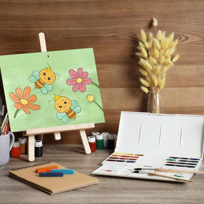 COCHIE 10 Pieces Large Cute Animals Unfinished Wood Crafts to Paint for Adults, Bulk Predrilled Wooden Ornaments for Painting, Animal Paintable Wood Slices Craft Supplies with Ropes - Image 6