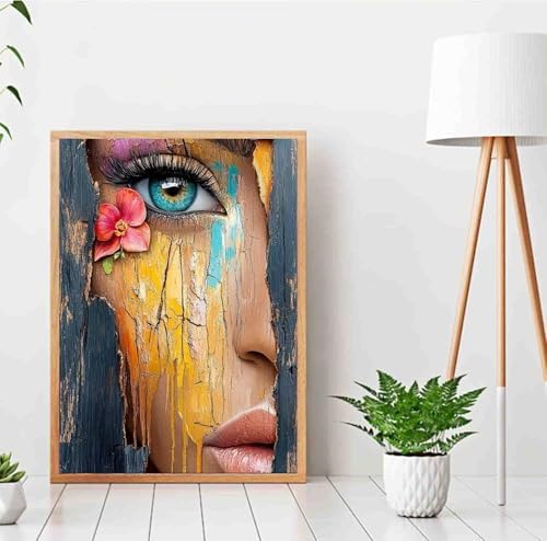 DYAIANGMU Woman Paint by Numbers Kit for Adults Beginners 19.6X15.7 inch - Image 4