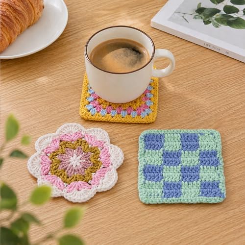 HOUSE CREATIVITY Crochet Kit for Beginners Adults - Complete Set with 20 Colors Yarn, Video Tutorials, Hooks | Learn to Crochet DIY Craft Kit for Women & Adults - Image 6