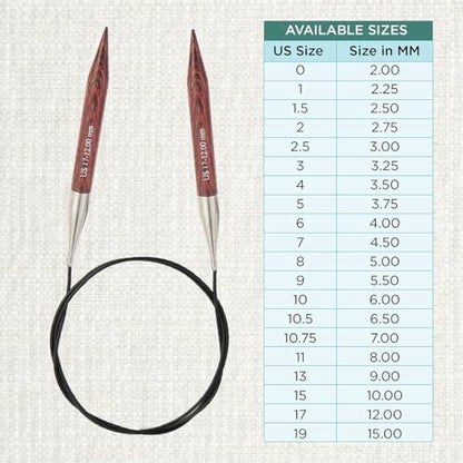 KnitPro Dreamz Fixed Circular Needles 40" (100cm) | US Size 17 (12mm) - Image 4