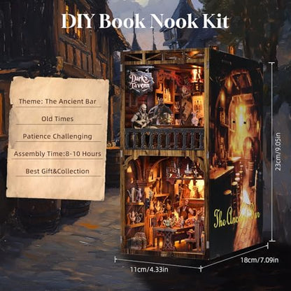Book Nook Kit, Book Nook Kits for Adults DIY Booknook Model Build - Image 5