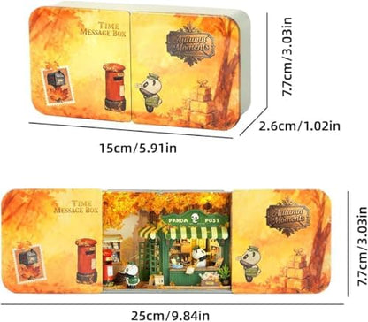 CUTEROOM DIY Miniature Dollhouse Kit in Metal Tin-Autumn Moments - Image 2