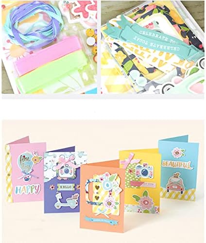 Gigicloud Paper Card Making Kits Colorful Handmade Greeting Card Kits Diy Making Material Set For Birthday Invitation, Thanksgiving, Christmas,Holiday,Baby Shower - Image 6